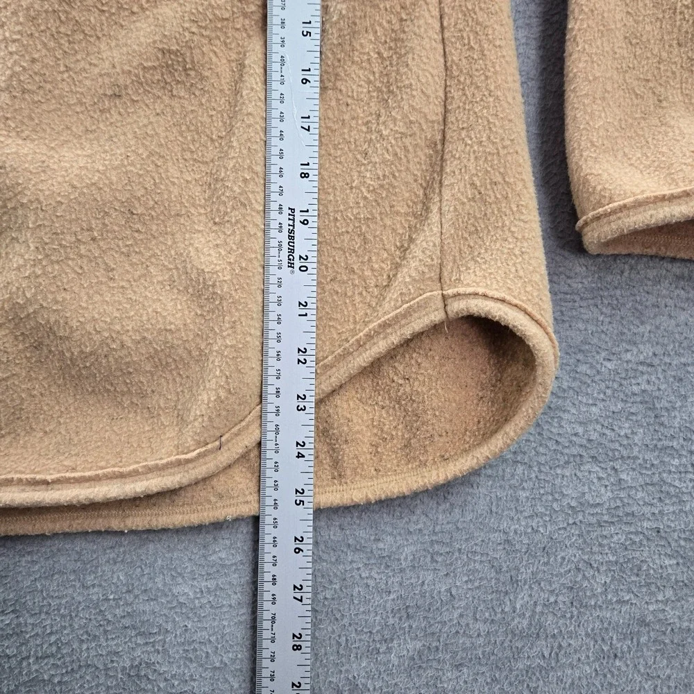 Free People Beach Women Sweater XS Brown Fleece Pockets‎ Long Sleeve Collar